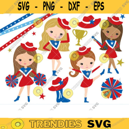 Drill Team Girl Clipart Clip Art Cute Cheerleader Dancer Clipart Cheer Girl Pom Pom Drill Team Boots Hat Clipart Clip Art copy