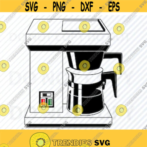 Drip Coffee Maker SVG File Coffee Vector Images for Silhouette Coffee Clip Art SVG Files For Cricut Eps Coffee Png dxf ClipArt Design 292