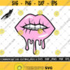 Drippin Lips SVG Lips Svg Cut File Silhouette Cricut Dripping Svg Slay Svg Makeup Svg Kiss Svg Woman Lips Svg Design 275