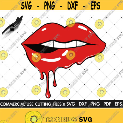 Drippin Lips SVG Lips Svg Cut File Silhouette Cricut Dripping Svg Slay Svg Makeup Svg Kiss Svg Woman Lips Svg Design 481