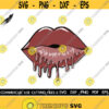 Drippin Lips SVG Lips Svg Cut File Silhouette Cricut Dripping Svg Slay Svg Makeup Svg Kiss Svg Woman Lips Svg Design 591