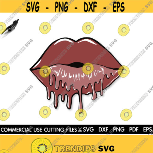 Drippin Lips SVG Lips Svg Cut File Silhouette Cricut Dripping Svg Slay Svg Makeup Svg Kiss Svg Woman Lips Svg Design 591