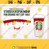 Dripping Starbucks Hot Cup svg Halloween svg for Starbucks Hot Cup Blood Drip svg DIY Grande 16 Oz Hot Cup