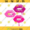 Dripping lips svg lips svg png dxf Cutting files Cricut Funny Cute svg designs print for t shirt Design 597