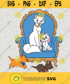 Duchess And Kittens Svg The Aristocats Svg White Cat Svg Disney Character Svg – Instant Download