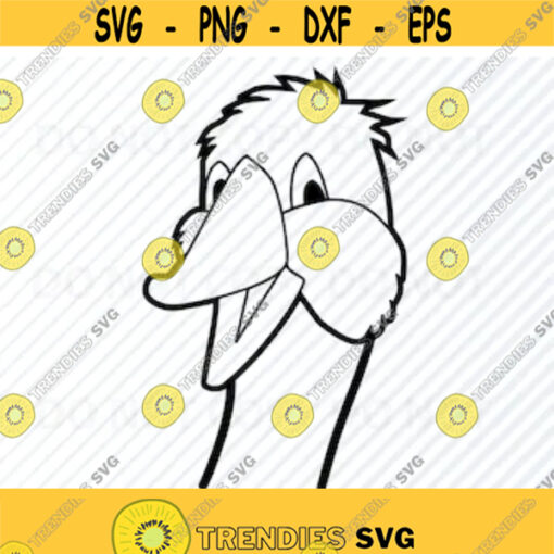 Duck Cartoon SVG File Duck Head Clip Art Vector Image SVG Files For Cricut Duck Outline Png ClipArt Printable Images Digital download Design 338