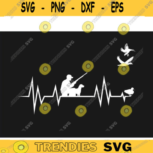 Duck Hunting SVG Heartbeat duck hunting svg hunting svg hunting cut file for lovers Design 477 copy