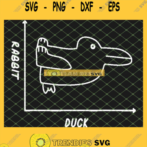 Duck Rabbit Graph Fun Math Teacher Easter SVG PNG DXF EPS 1