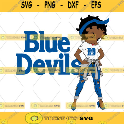 Duke Blue Devils Black Girl Svg Girl Ncaa Svg Sport Ncaa Svg Black Girl Shirt Silhouette Svg Cutting Files Download Instant BaseBall Svg Football Svg HockeyTeam