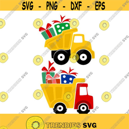 Dump Truck Gifts Christmas Cuttable Design SVG PNG DXF eps Designs Cameo File Silhouette Design 2009