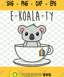 E Koala Ty Rainbow Flag Koala Pun Cute Gay Pride Lgbt Svg Png Dxf Eps 1 Svg Cut Files Svg Clipar