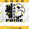 Eagle Cheer SVG Cheerleading SVG Eagle Cheer Svg Cheer Pom Svg Cut Files SVG Files For Cricut Cheerleader Svg Eagle Team .jpg