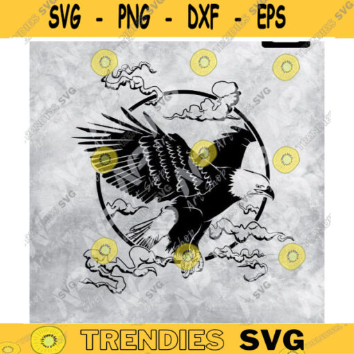 Eagle SVG American Bald Eagle Bird Flying Animal SVG CuttingSublimation Design 268 copy