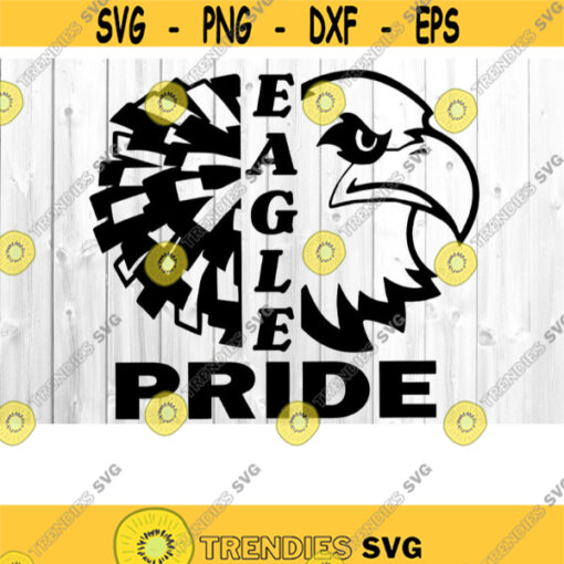 Eagle SVG Cheerleading SVG Eagle Cheer Svg Cheer Pom Svg Cut Files SVG Files For Cricut Cheerleader Svg Eagle Team Mascot .jpg