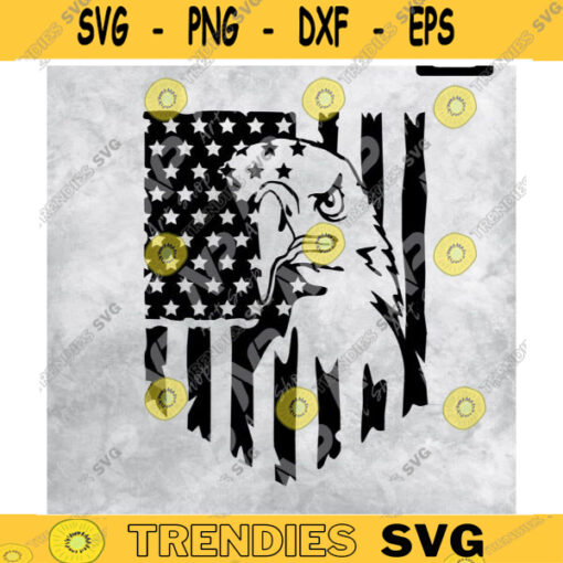 Eagle svg Eagle through Flag svg american flag Svg for Cricut Silhouette PrintSublimation Design 46 copy