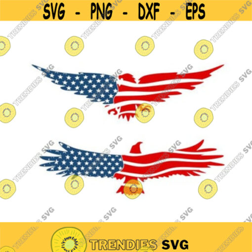 Eagle usa united states flag Cuttable Design SVG PNG DXF eps Designs Cameo File Silhouette Design 90