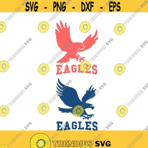 Eagles Football Monogram Cuttable Design SVG PNG DXF eps Designs Cameo File Silhouette Design 1846