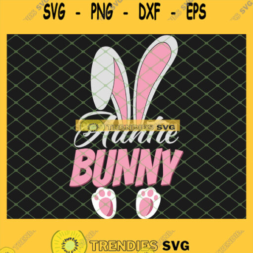 Easter Bunny Auntie Rabbit Cute Family SVG PNG DXF EPS 1