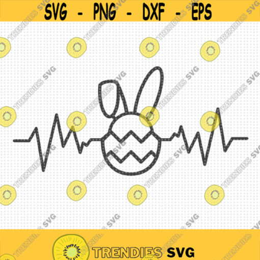 Easter Bunny Egg EKG SVG Easter Bunny Svg Easter Nurse Svg Easter Medical Assistant Svg Easter Shirt Svg Heartbeat Svg Easter Egg Svg Design 110