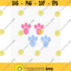 Easter Bunny Paws Footprints Cuttable Design in SVG DXF PNG Ai Pdf Eps Design 12