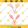 Easter Bunny Rabbit Cuttable Design Pack SVG PNG DXF eps Designs Cameo File Silhouette Design 542