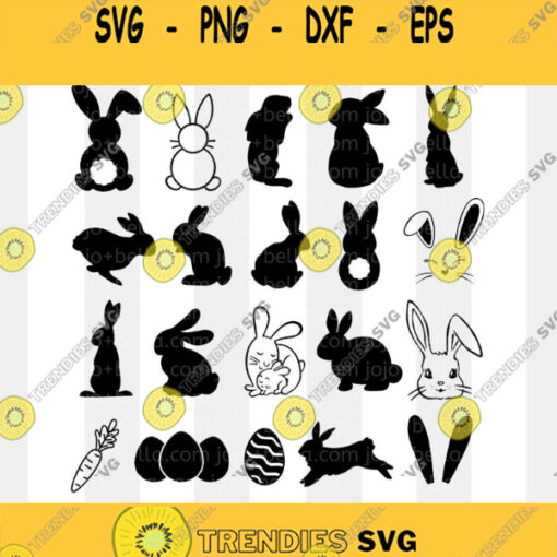Easter Bunny SVG Bundle 20 designs Bunny Svg Bundle Bunny Svg Easter Bunny Svg Easter Rabbit Svg Rabbit Svg Svg Files fro Cricut
