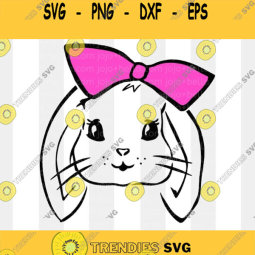 Easter Bunny SVG Bunny Bow Svg Easter Svg file Easter svg Cute Easter Svg Bunny svg Svg Files For Cricut Sublimation Designs