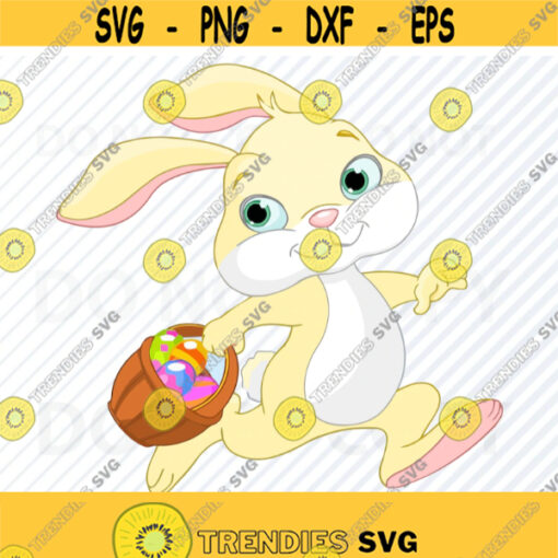 Easter Bunny SVG Files For Cricut Easter Vector Images Easter Basket Clip Art Eps Easter Png dxf Stencil Bunny ClipArt Easter eggs Design 613