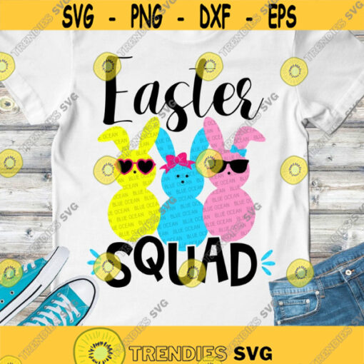 Easter Bunny Squad SVG Easter Squad SVG Bunny Squad Easter cut files