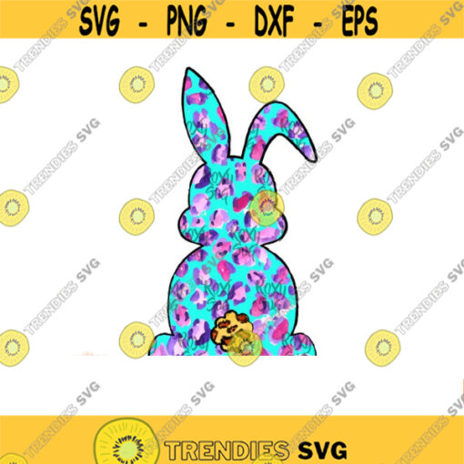 Easter Bunny Sublimation Download leopard print Bunny sublimation designs PNG File For Sublimation Sublimation Designs downloads