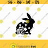 Easter Bunny svg Easter svg Rabbit svg Easter Bunnies Silhoutte monogramCriCut Files frame svg jpg png dxf Silhouette cameo Design 441