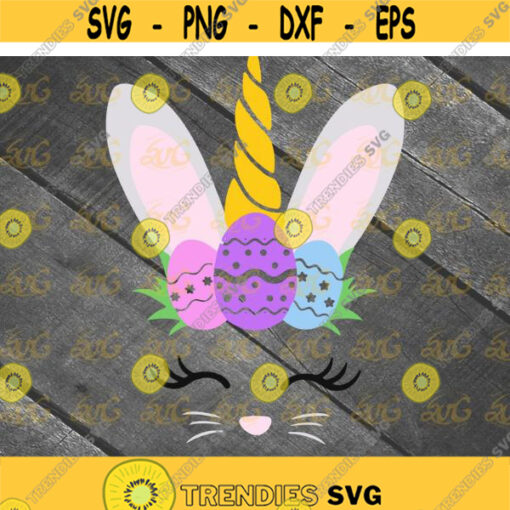 Easter Bunnycorn Svg Easter Bunny Svg Cricut File Clip Art Bunny Svg Bunny Face Svg Easters Day Svg Eggs Bunny Svg Png Eps Dxf Design 38 .jpg