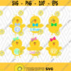 Easter Chick Svg Easter Svg Chick Monogram Svg Easter Monogram Svg Digital Cut Files Instant DownloadSVG DXF PNG Ai Pdf Eps Design 10