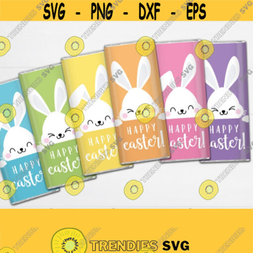 Easter Chocolate Bar Wrappers. Classroom Happy Easter Bunny Large Candy Bar Labels. Digital PDF Easter Peeps. Treat Wraps Decor Download Design 919