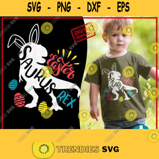 Easter Dinosaur Svg T Rex Bunny Svg Happy Easter Cut Files Silhouette Cricut Funny Dino Quote File for Shirt Baby Kids Design. 482