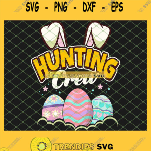 Easter Egg Hunting Crew Bunny SVG PNG DXF EPS 1