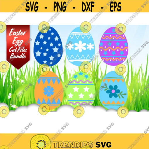 Easter Egg SVG Bundle Easter SVG Files For Cricut Easter Egg SVG Floral Egg Svg Easter Cut Files Clip Art Easter Dxf Files Design 10282 .jpg