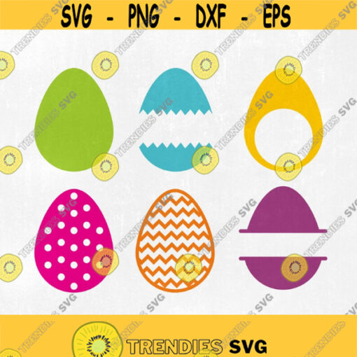 Easter Egg SVG Eps Dxf and Png. Vector files ideal for cutting machines such as Silhouette Studio Cameo Cricut ScanNCut etc. Eggs svg. Design 260