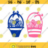 Easter Egg basket Cuttable Design SVG PNG DXF eps Designs Cameo File Silhouette Design 1441