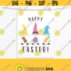 Easter Gnome SVG Bundle. Kids Happy Easter Gnome Clipart PNG. Bunny Peep Egg Carrot Gnomes Cut File Silhouette Vector Cutting Machine Design 408