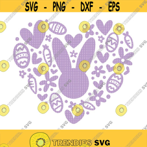 Easter Heart SVG Easter Bunny Svg Easter Svg Happy Easter Svg Easter Shirt Svg Bunny Svg Kids Easter Shirt Svg Heart Svg Bunny Ears Design 187