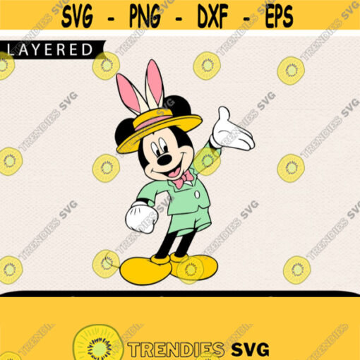 Easter Mickey Bunny Svg Bunny Svg Disney Svg Mickey Mouse Svg Mickey Svg Easter Svg Svg For Kids Easter Disney Svg Cricut Files Design 308