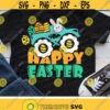 Easter Monster Truck Svg Happy Easter Svg Boys Truck with Bunny Svg Dxf Eps Png Easter Eggs Clipart Kids Shirt Design Silhouette Cricut Design 943 .jpg