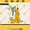 Easter Pluto Svg Pluto Svg Cricut Files Easter Svg Pluto Bunny Svg Easter Bunny Svg Disney Easter Svg Disney Svg Svg For Kids Design 194