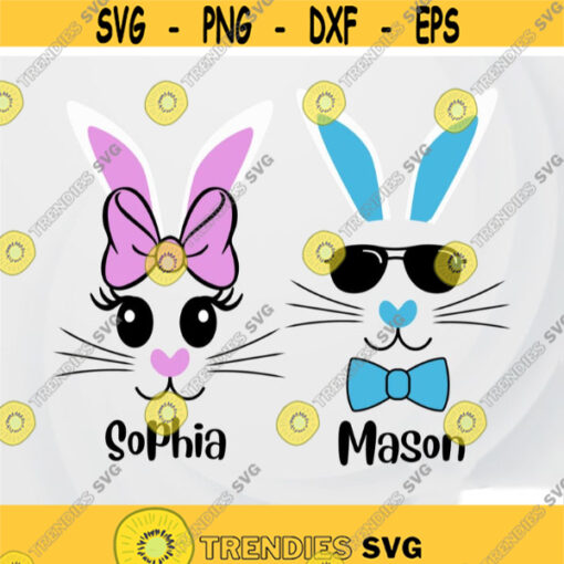 Easter SVG Bunny Face SVG Bunny SVG Bunny monogram svg Rabbit svg Easter bunny boy svg Easter bunny girl svg Bunny svg for Cricut Design 97.jpg