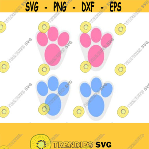 Easter SVG Bunny Paws SVGBunny SVG Easter Clipart Bunny Clipart Digital Cut Files Svg Dxf Ai Eps Pdf Png Jpeg Clipart