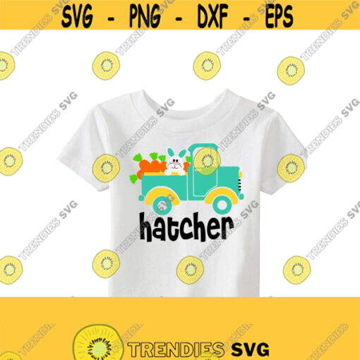 Easter SVG Easter Truck SVG Easter Truck Monogram SVG Boy Easter Svg Digital Cut Files Svg Ai Dxf Pdf Dxf Eps Png Jpeg Design 582