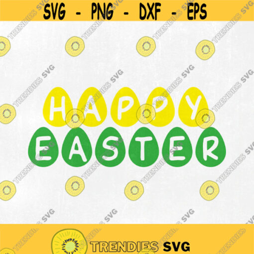 Easter SVG Happy Easter svg Easter eggs svg Digital cut file Easter svg file Instant download. Design 172