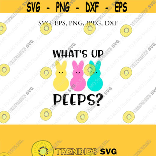 Easter SVG Peep SVG Whats up peeps Svg Cute Peeps svg Bunny Clip Art Bunny face svg Cricut Silhouette Cut File Chevrons