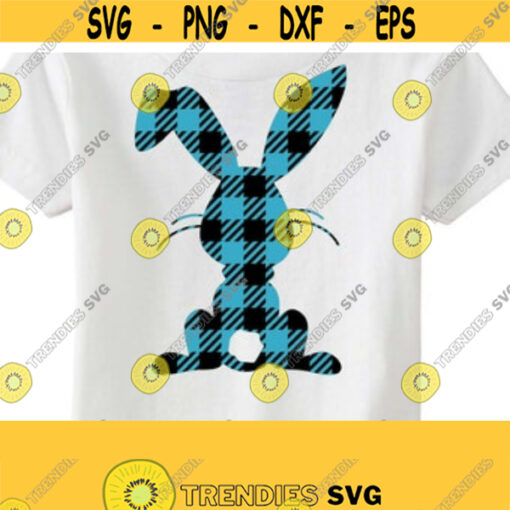 Easter SVG Plaid Bunny SVG Bunny SVG Easter Rabbit Svg Bunny Clipart Digital Cut Files Svg Ai Dxf Eps Pdf Png Jpeg